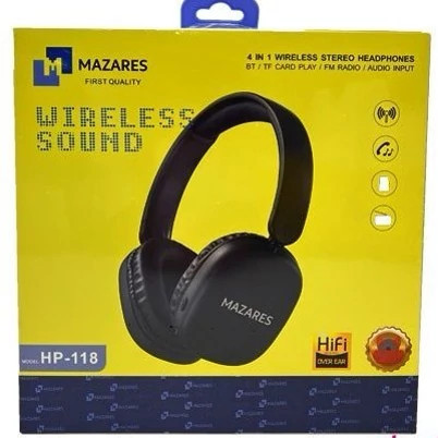 هدفون بلوتوثی مازارس مدل Mazares HP-118 در سه رنگ مختلف